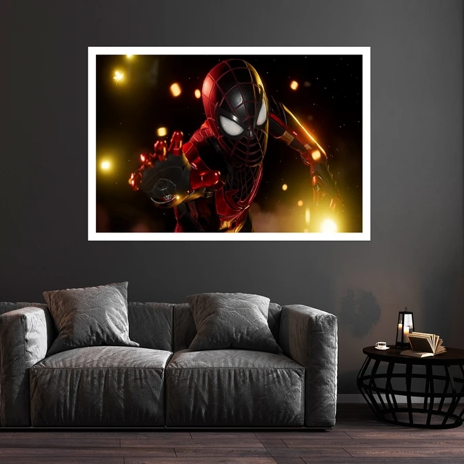 تابلو بکلیت طرح فیلم اسپایدر من مدل قاب شاسی W-s8878