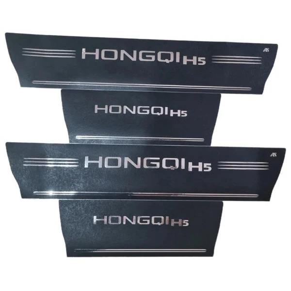 برچسب پارکابی خودرو استیک طرح چرم کد M367 مناسب برای هونگچی H5 مجموعه 4 عددی
