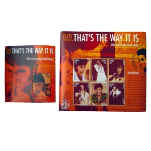 تمبر یادگاری مدل الویس پریسلی کد bc-1097 مجموعه 7 عددی