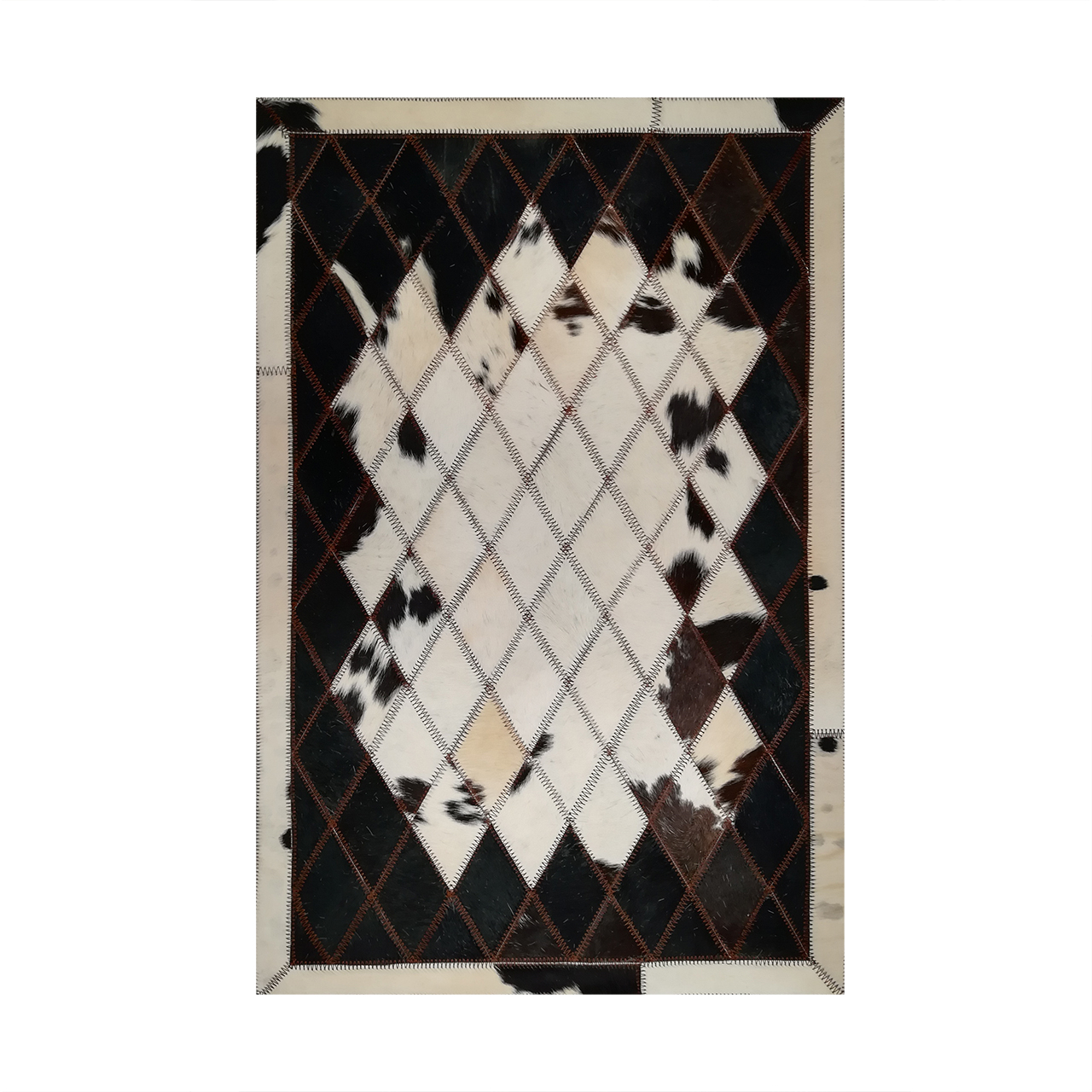 کلاژ فرش پوست و چرم کمالی مدل AD-0395