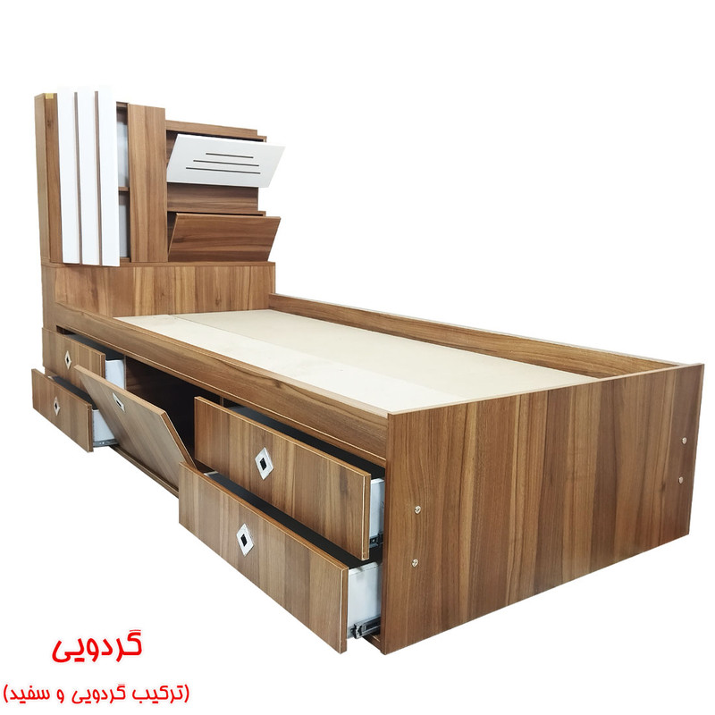 تختخواب یک نفره قائم کد AR01 سایز 90x200 سانتیمتر