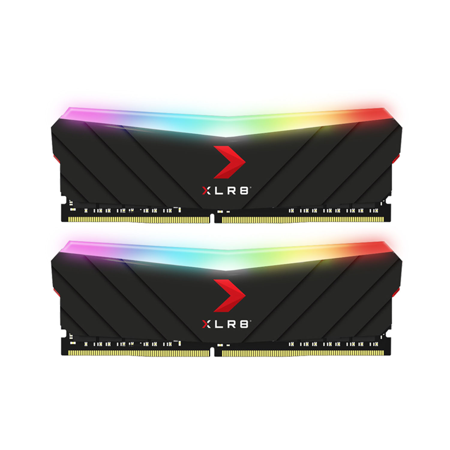 رم دسکتاپ DDR4 دو کاناله 3200مگا هرتز CL16 پی ان وای مدل XLR8 RGB ظرفیت 16 گیگا بایت