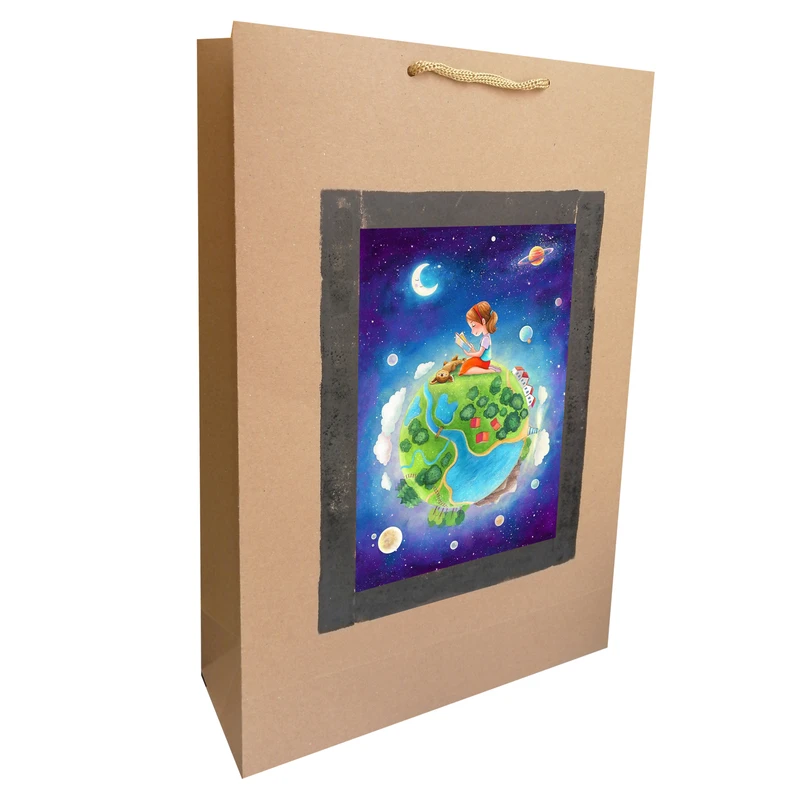 پاکت هدیه مدل دنیای دخترانه مجموعه 5 عددی