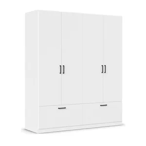 کمد لباس فلفور کابینت مدل MDF-WH-L180cm