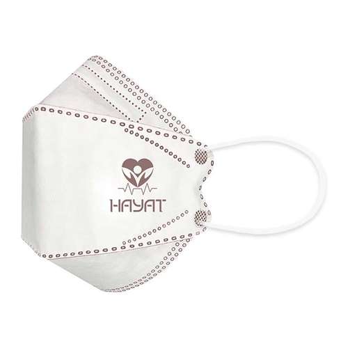 ماسک تنفسی حیات پوشش پاک مدل پنج لایه سه بعدی بسته 10 عددی