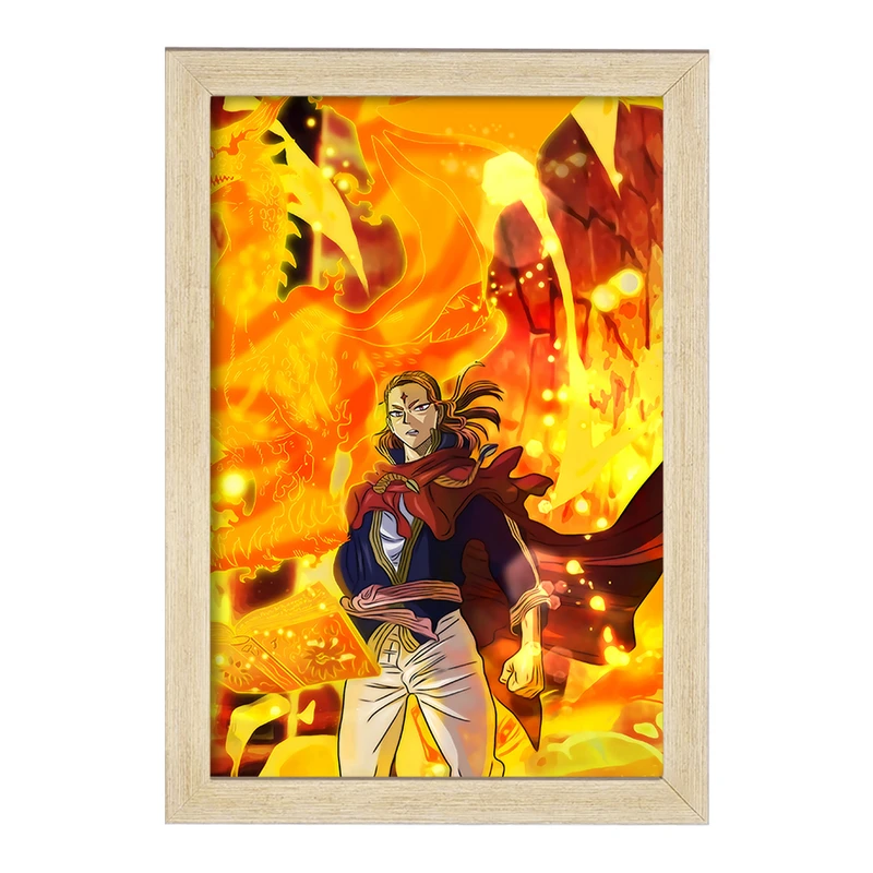 تابلو خندالو مدل فرمانده آتشین انیمه بلک کلاور Black Clover  کد 11728