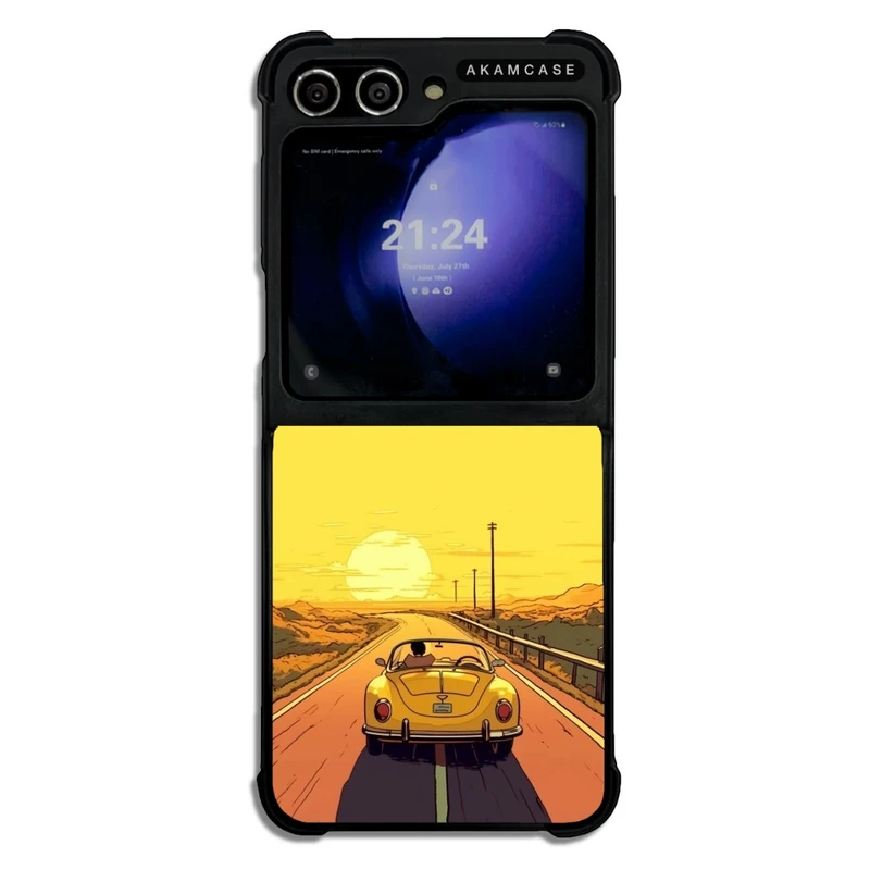 کاور آکام مدل AMC-WSGZFLIP5-YELLOW-19 مناسب برای گوشی موبایل سامسونگ Galaxy Z Flip 5