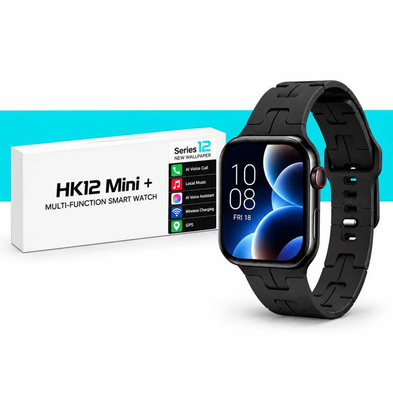 ساعت هوشمند 1.75 اینچی ویرفیت مدل HK12 mini Plus با بند سیلیکونی