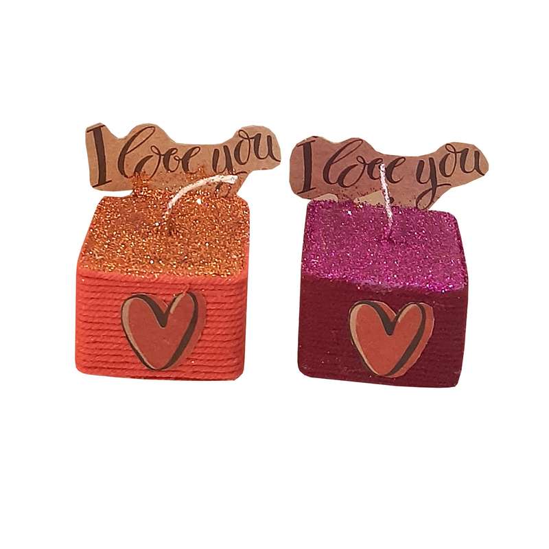 شمع دست ساز مدل 074 مجموعه دو عددی