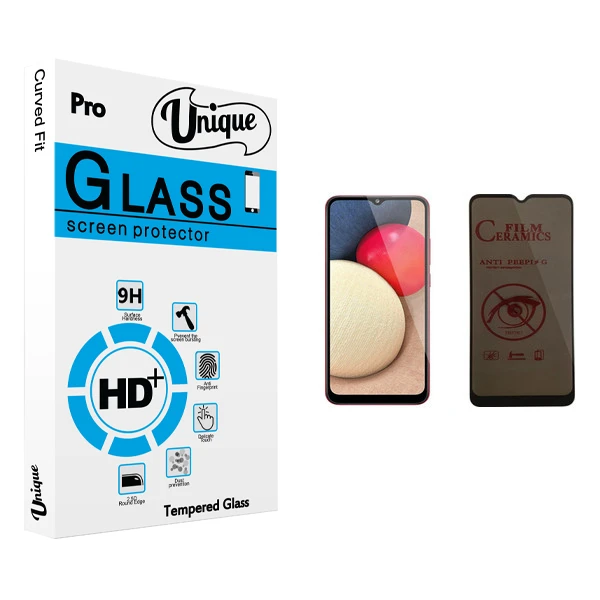 محافظ صفحه نمایش حریم شخصی يونيک مدل +Clear مناسب برای گوشی موبایل سامسونگ Galaxy A02s