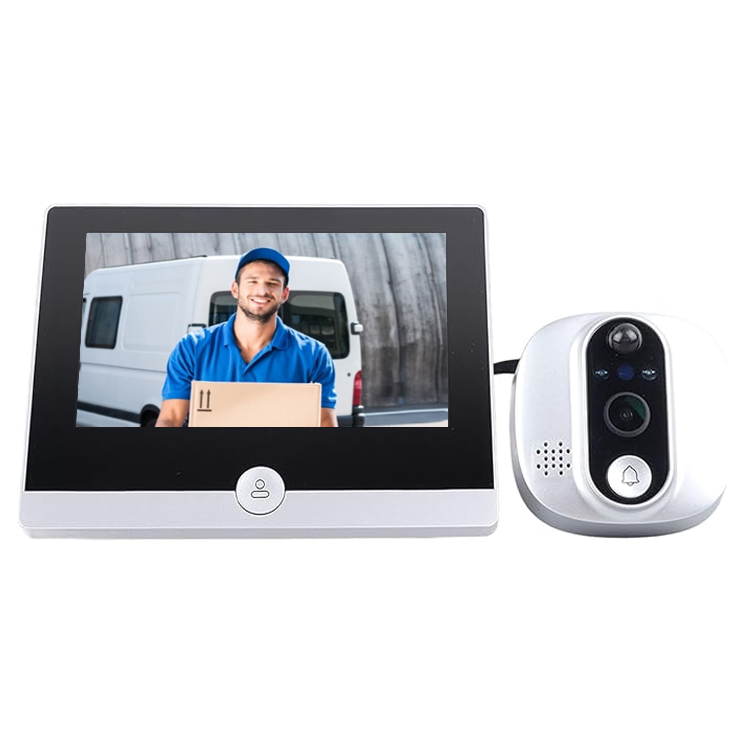 چشمی دیجیتال هوشمند درب مدل Tuya WIFI 2.4 GHz