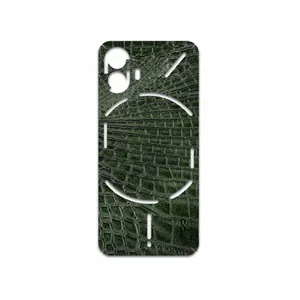 MAHOOT Green-Crocodile-Leather Cover Sticker for Nothing Phone 2