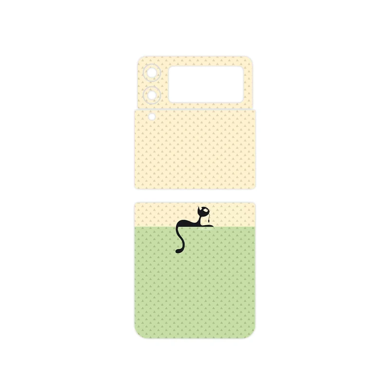 برچسب پوششی ماهوت مدل Minimal Internet Cat Icon مناسب برای گوشی موبایل سامسونگ Galaxy Z Flip3 5G