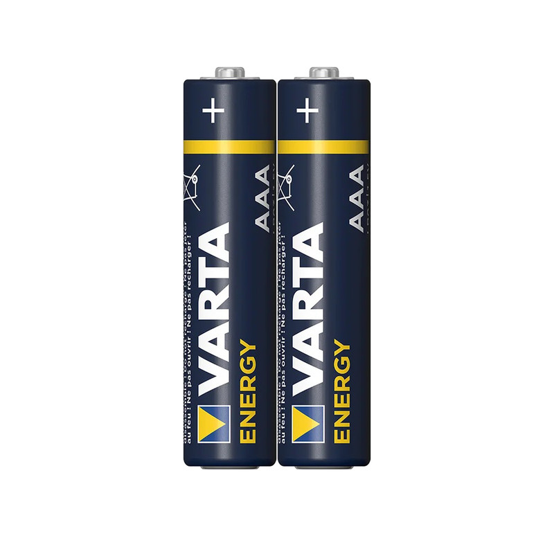 باتری آلکالاین نیم قلمی وارتا مدل Energy AAA Alkaline بسته دو عددی
