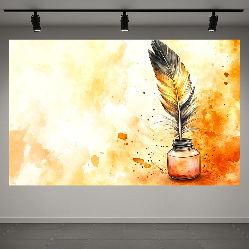 پوستر طرح مخمل قلم پر مدل جوهردان کد AR3059325