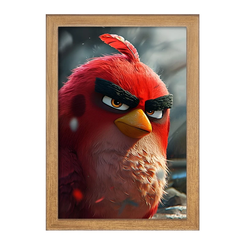 تابلو خندالو مدل پرندگان خشمگین (Angry Birds) کد F7074