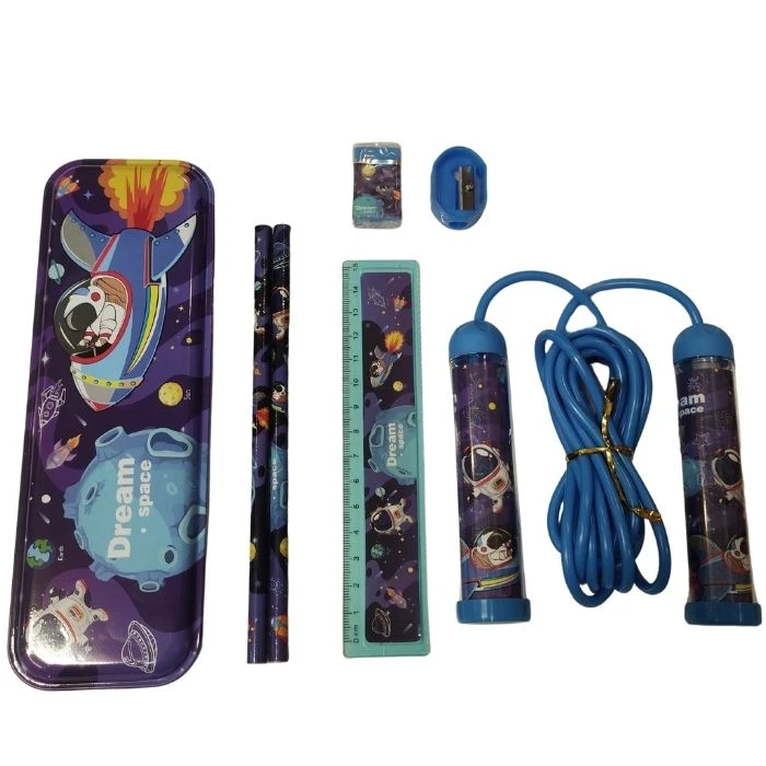 بسته لوازم تحریر مدل فضانورد مجموعه 7 عددی