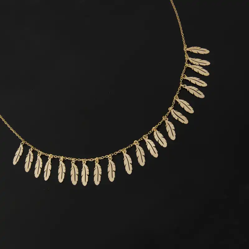 گردنبند طلا 18 عیار زنانه کد 67096