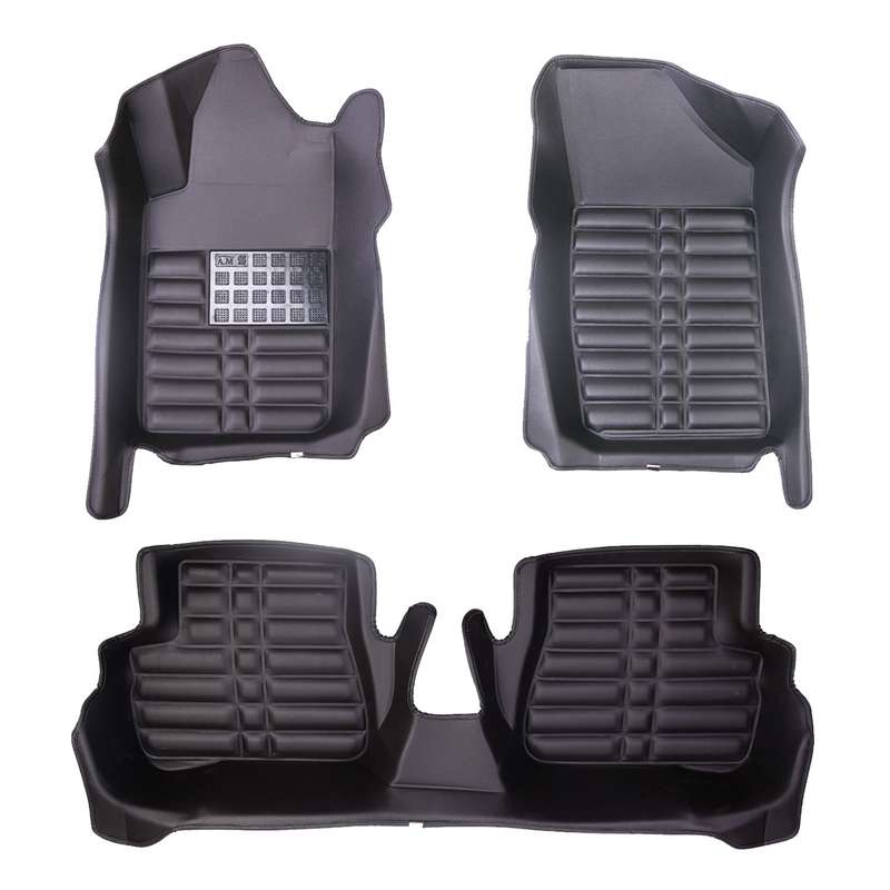 کفپوش پنج بعدی خودرو مدل AM مناسب برای پژو 206 هاچبک