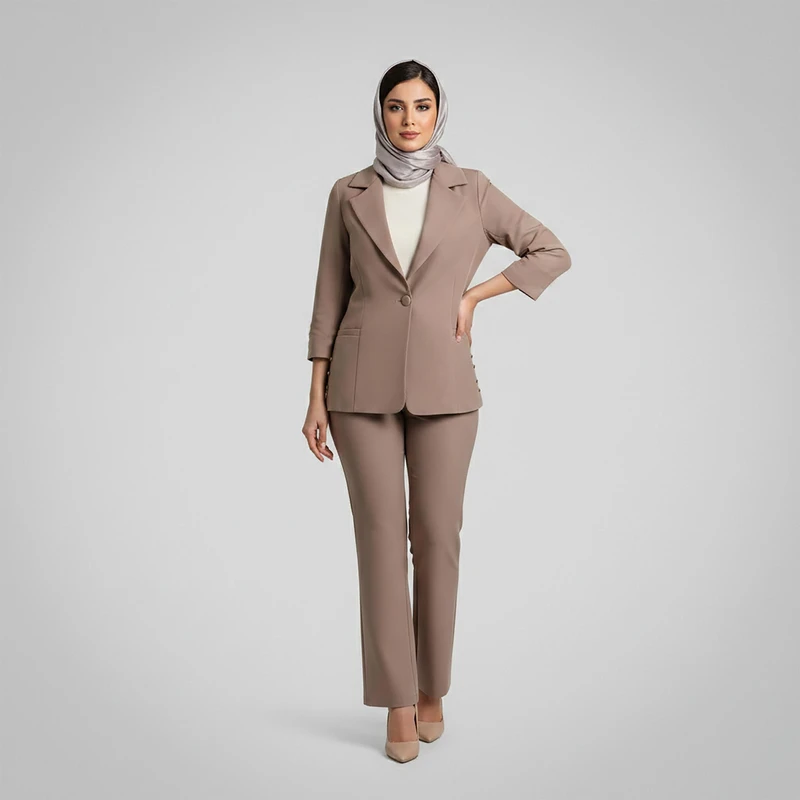 ست کت و شلوار رسمی زنانه السانا مدل  تلناز کد 2406