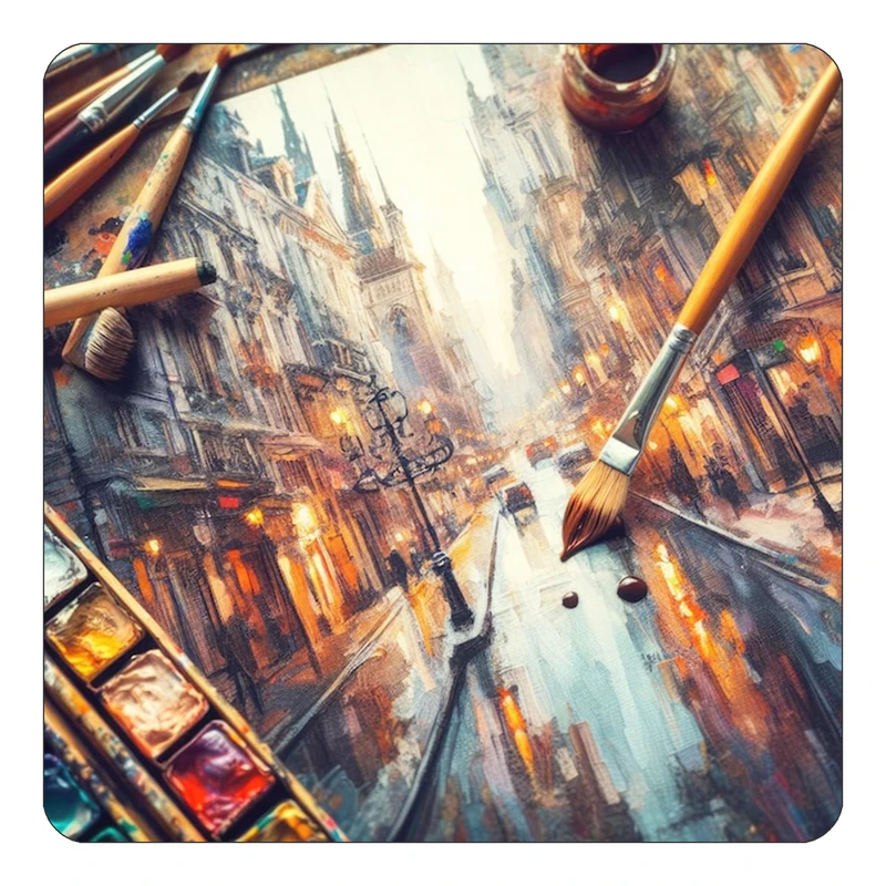 مگنت کاکتی طرح نقاشی رنگ روغن مدل mp69726