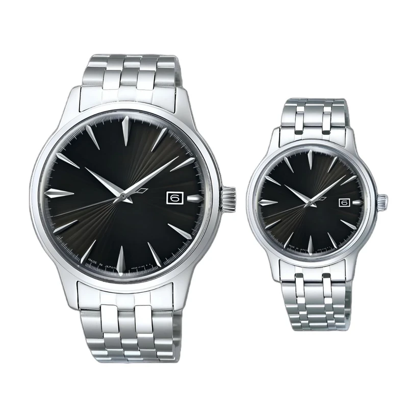 ست ساعت مچی عقربه ای  زنانه و مردانه مدل کلاسیک 06