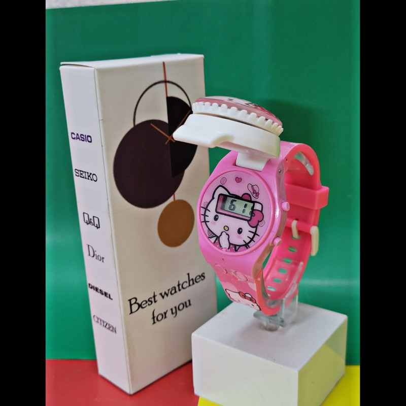 ساعت مچی دیجیتال مدل صفحه چرخان کد 01