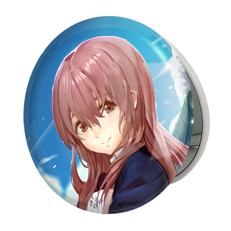 آینه جیبی خندالو طرح شوکو نیشیمیا انیمه سایلنت ویس A Silent Voice مدل تاشو کد 15827 