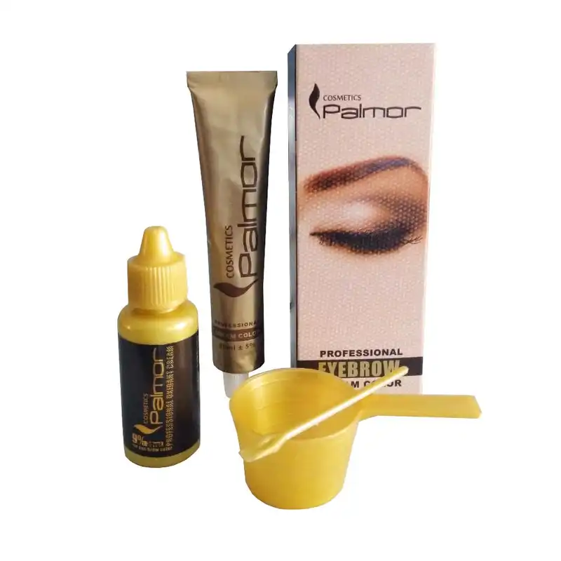 کیت رنگ ابرو پالمور شماره 7.23 حجم 30 میلی لیتر رنگ شنی متوسط