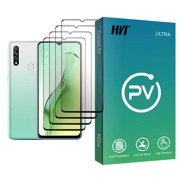 محافظ صفحه نمایش اچ وی تی مدل PV Glass MIX004 مناسب برای گوشی موبایل اوپو A31 بسته چهار عددی