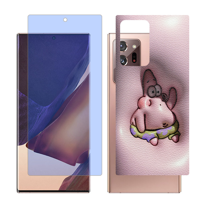 محافظ صفحه نمایش مات آنتی بلو گلس مدل Together مناسب برای گوشی موبایل سامسونگ Galaxy Note20 Ultra 5G به همراه برچسب پوششی پشت گوشی