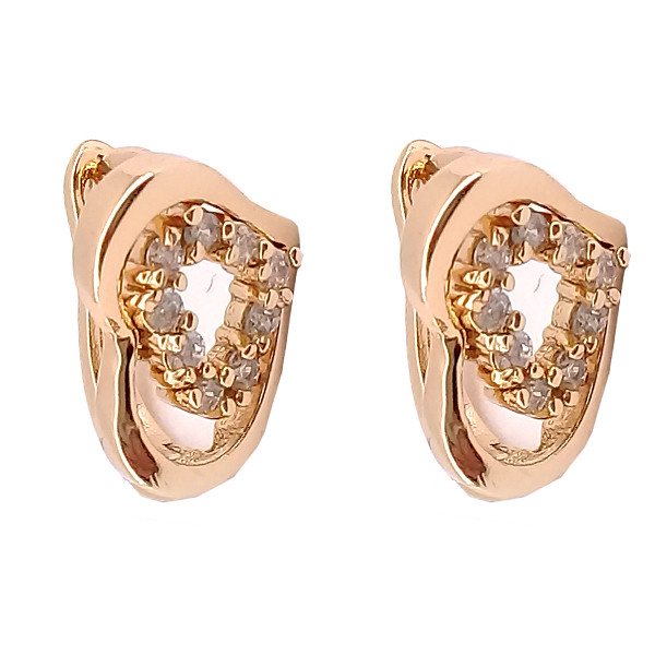 گوشواره دخترانه ژوپینگ مدل قلبی کد 3569