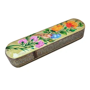 قلمدان خاتم کاری طرح گل و مرغ کد IN 269