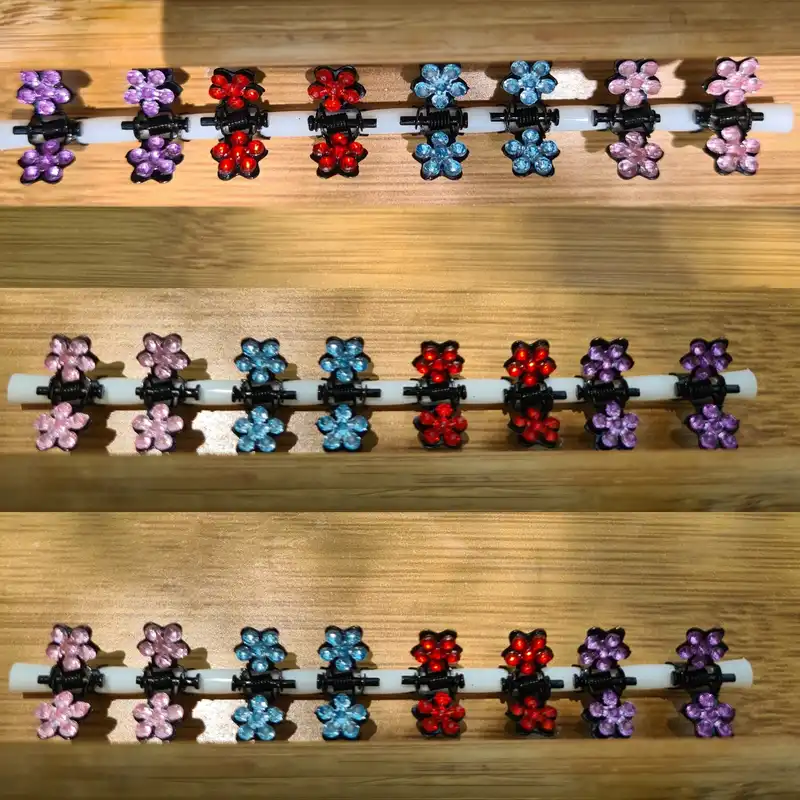 کلیپس مو زنانه مدل مینی شکوفه ها کد Brg 303 مجموعه 8 عددی