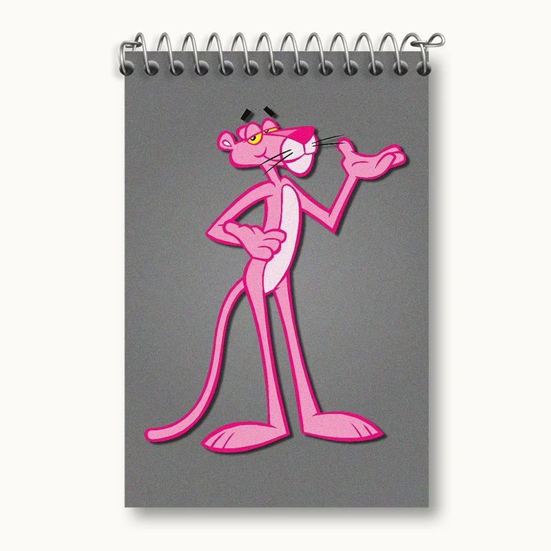 دفتر یادداشت 50 برگ خندالو مدل پلنگ صورتی کد F2182