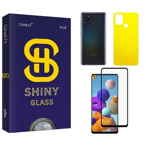 Atouchbo Shiny Screen Protector For samsung a21s With Back Protector