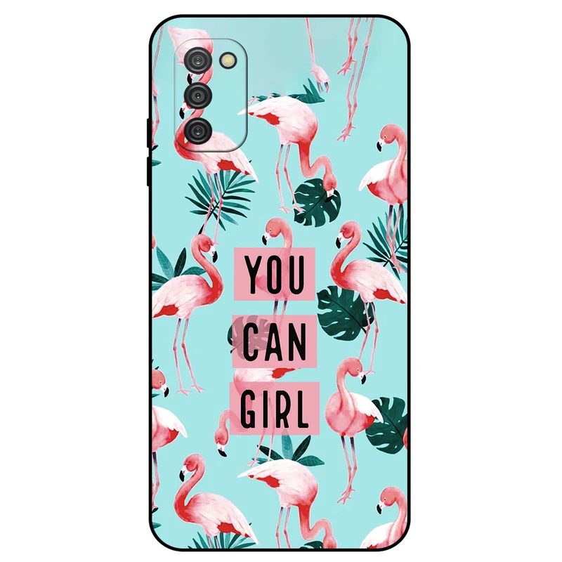 کاور مگافون طرح فلامینگو مدل 8032 مناسب برای گوشی موبایل سامسونگ Galaxy A03S       