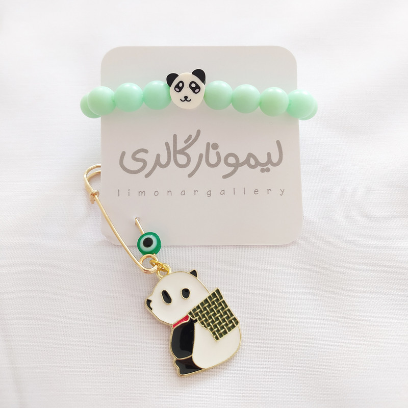 نیم ست دخترانه لیمونار گالری مدل پاندا