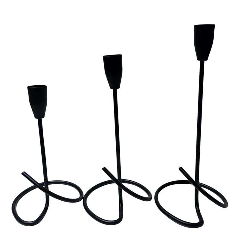 جاشمعی مدل Nail کد 567 مناسب برای شمع استوانه ای مجموعه 3 عددی