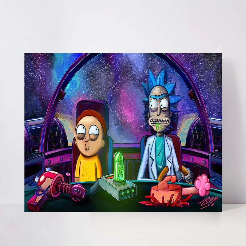 تابلو شاسی مدل rick and morty کد S-15031
