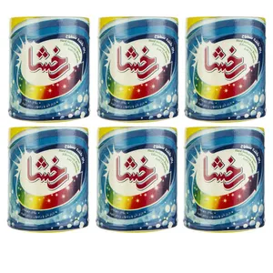 پودر تمیزکننده جوشان سطوح رخشا مدل BL وزن 500 گرم بسته 6 عددی