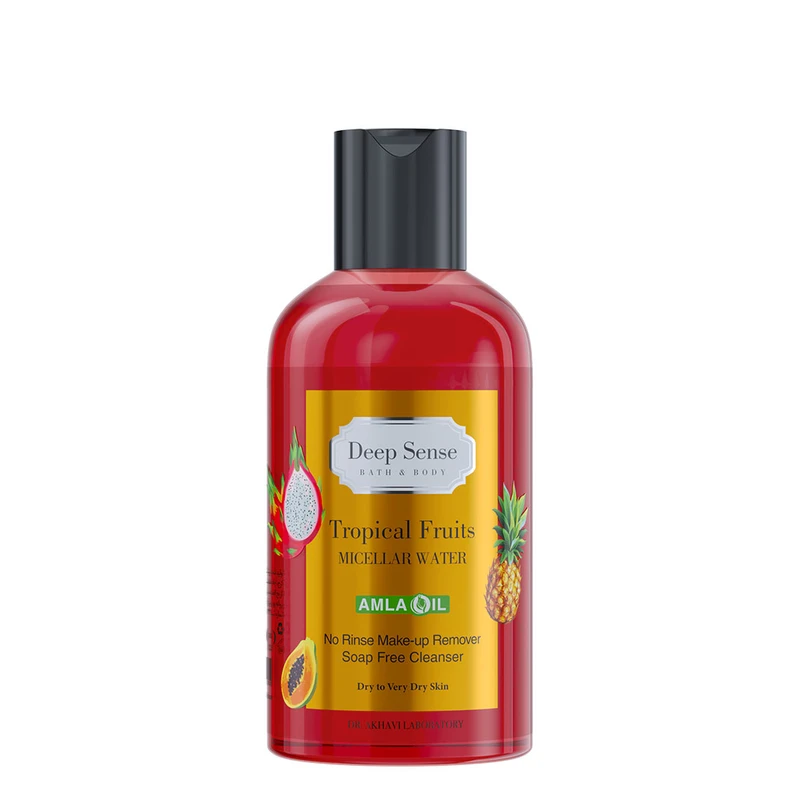 محلول پاک کننده آرایش صورت دیپ سنس مدل تروپیکال مناسب پوست خشک حجم 150میلی لیتر