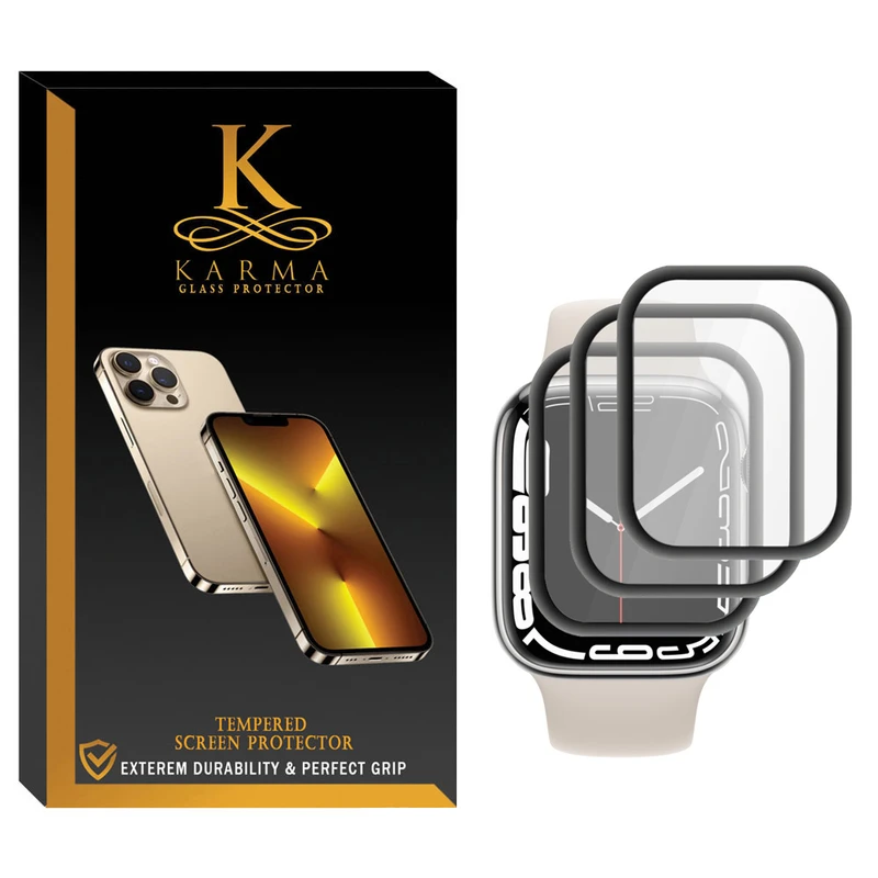 محافظ صفحه نمایش دکترشیلد مدل DR_07 مناسب برای ساعت هوشمند اپل Apple Watch Series 7 SE 2021 Aluminum Case 44mm  بسته ی سه عددی
