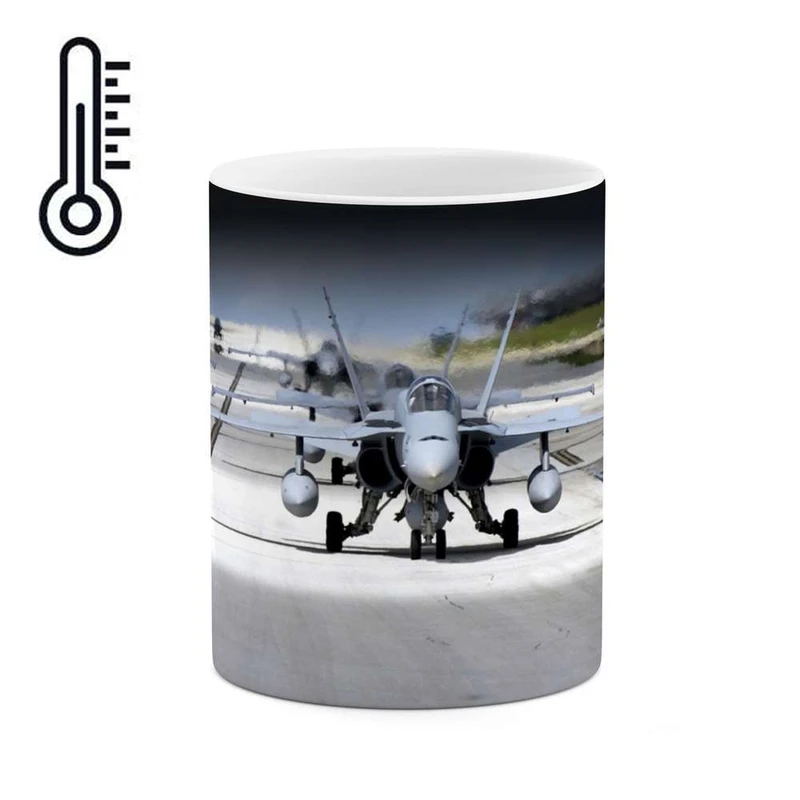 ماگ حرارتی کاکتی مدل هواپیمای جنگنده کد mgh10903