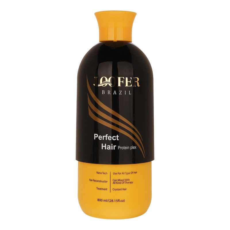 ماسک صاف کننده مو لوفر مدل Protein Plex مناسب برای انواع مو حجم 800 میلی‌لیتر به همراه روغن آرگان حجم 10 میلی‌لیتر 