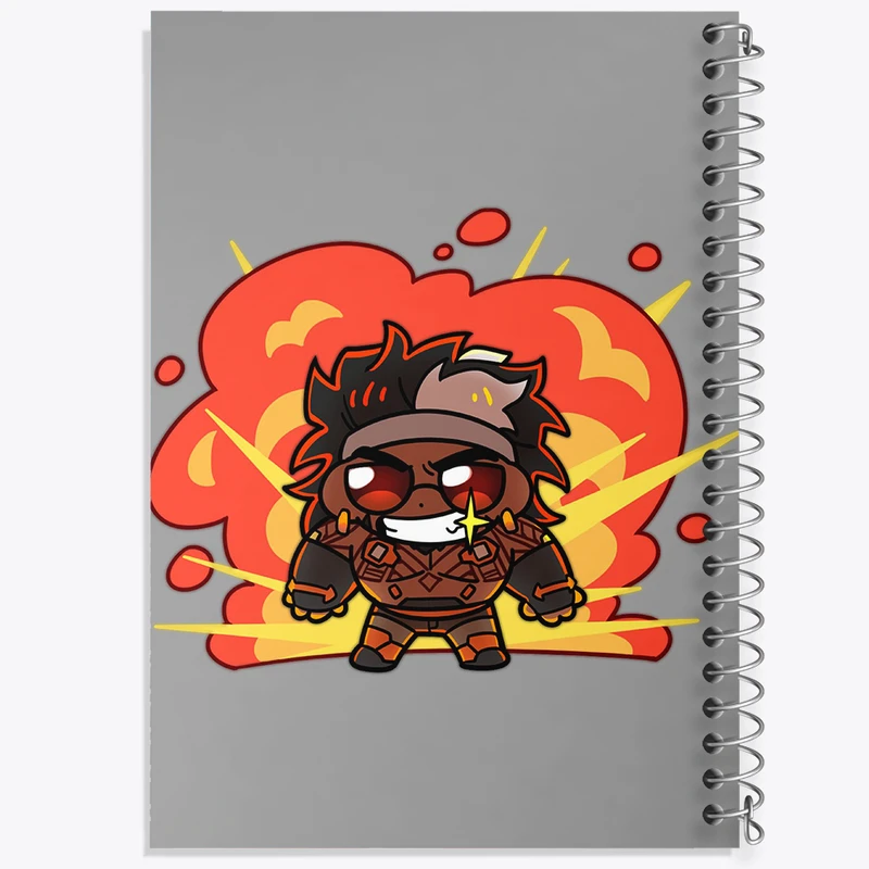 دفتر شطرنجی 50 برگ خندالو مدل بازی اورواچ (Overwatch) کد 31625