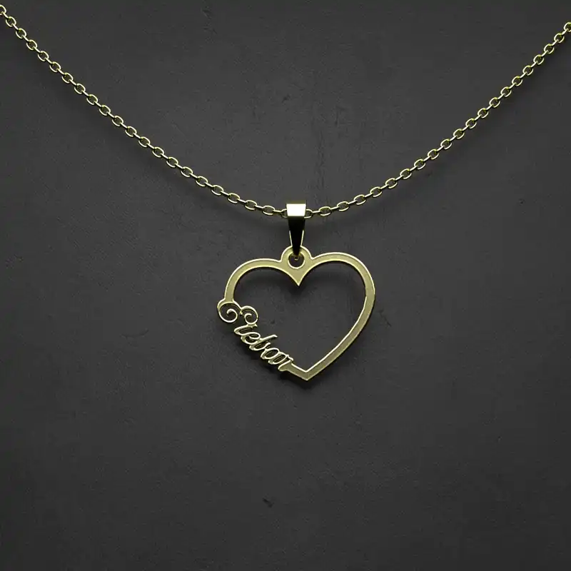 گردنبند طلا 18 عیار زنانه مدوپد مدل اسم اعتبار Etebar کد YY2-1-1049