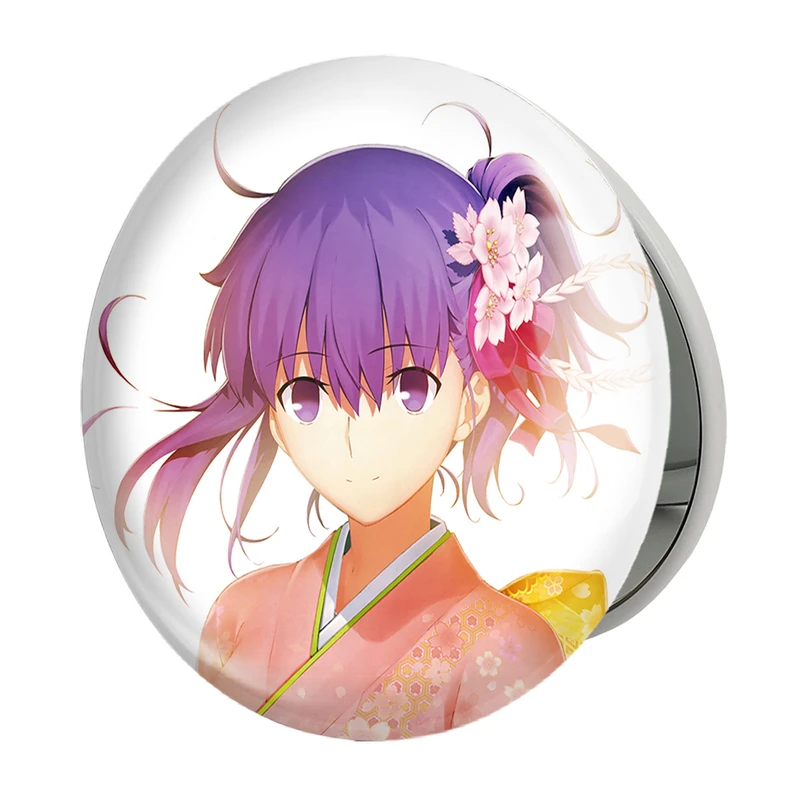 آینه جیبی خندالو طرح ساکورا انیمه فیت استی نایت Fate Stay Night مدل تاشو کد 22740 