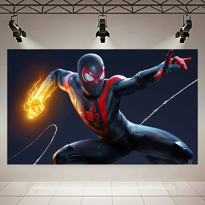 تابلو بوم طرح مردعنکبوتی مدل Miles Morales کد AR8100