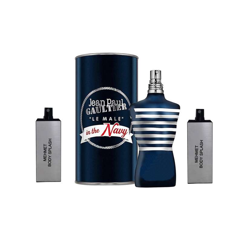 ست ادو تویلت مردانه مهمت مدل jean paul gaultier le male in the navy حجم 125 میلی لیتر